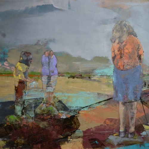 Elles ont peur d'être amarrées 116x89+ cm