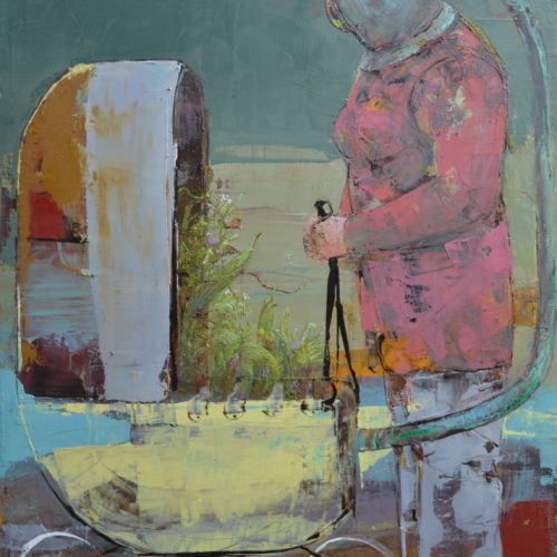 Un coin de verdure 50x70 cm