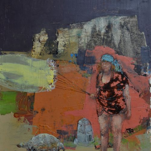 Vol de jupon 27x35 cm